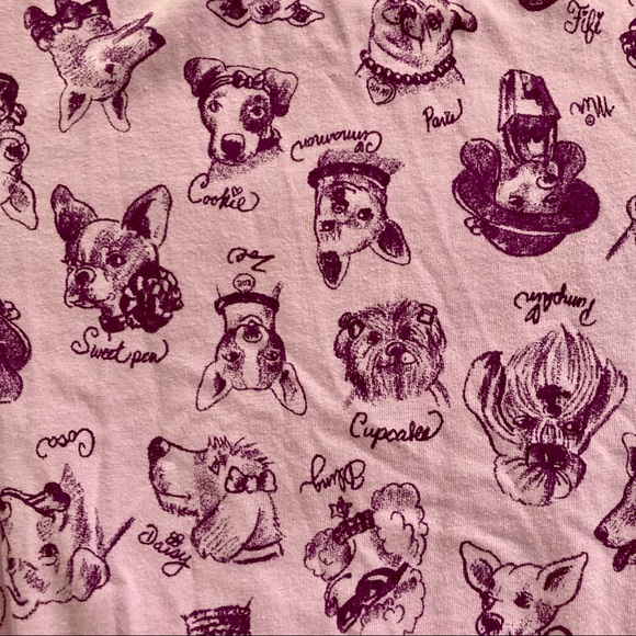 Lands End Purple dog print dress - Picture 6 of 9